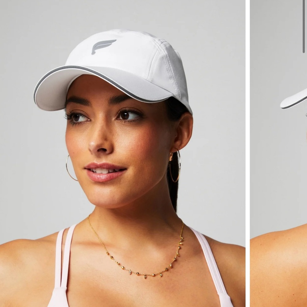 FABLETICS The Fundamental Ponytail Hat in White